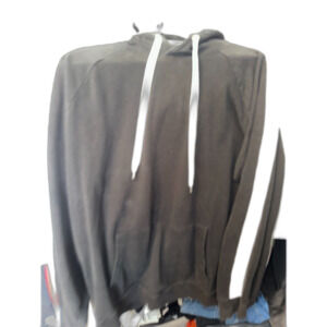 Men's Black L Hoodie No Boundaries Large Sweater White Stripe